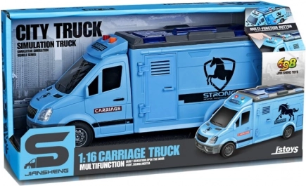 Přepravník pro koně 1:16 se světly a zvuky