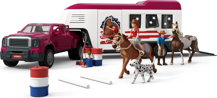 Schleich Horse Club auto Lakeside s přívěsem pro koně