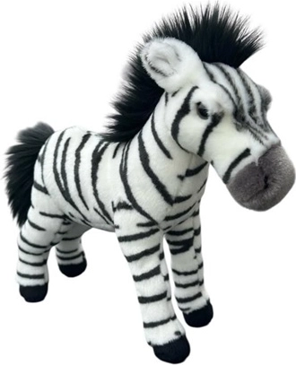 Plyšová zebra stojící 30 cm