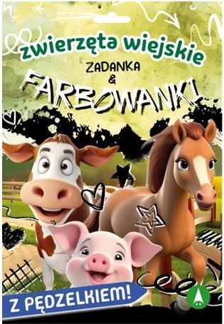 Zadanky a vodové omalovánky zvířátka z farmy