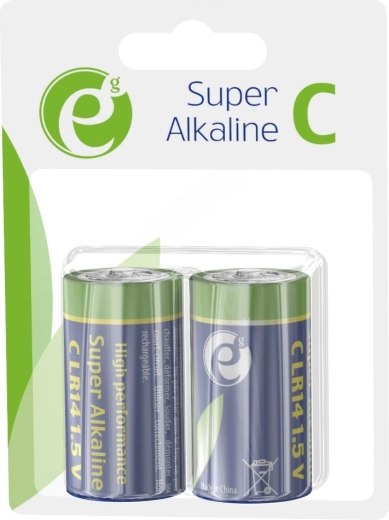 Alkalické baterie C LR14 1.5 V, balení 2 ks