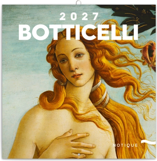 Poznámkový kalendář Sandro Botticelli 2027, 30 × 30 cm