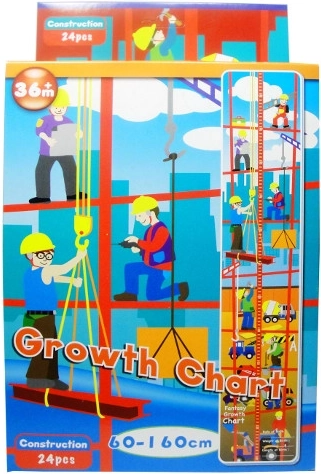 pěnové puzzle s měřítkem růstu – staveniště