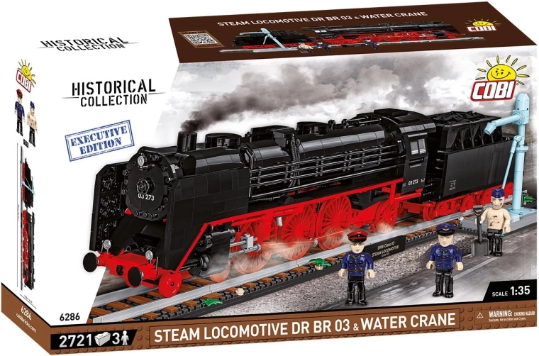 Cobi parní lokomotiva DR BR 03 s vodním jeřábem executive edition 1:35