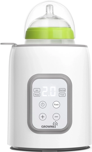 Ohřívač lahví GROWNSY 8v1 – šedý