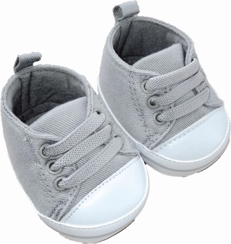 Antonio Juan botičky pro panenku – šedé tenisky (8 cm)