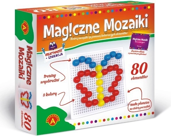 Magické mozaiky – kreativní a vzdělávací sada 80 dílků