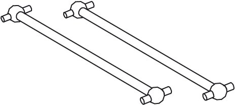 Hnací hřídel pro Tiger-Cocoon 100 mm, přední/zadní - 2 kusy