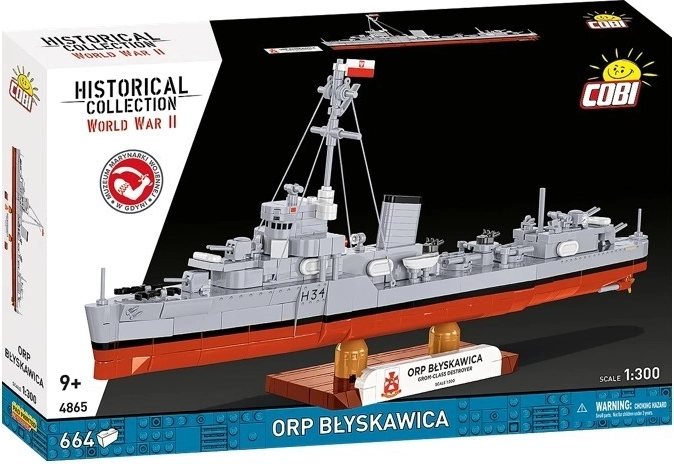 Cobi stavebnice ORP Błyskawica – torpédoborec (664 dílků)