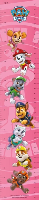 růstové měřítko PAW PATROL růžové