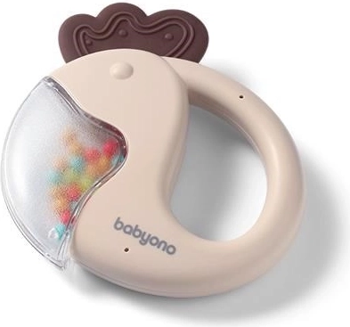 BabyOno dětské chrastítko parrot béžové