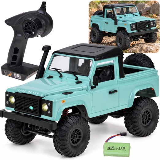 Dálkově ovládané terénní auto Land Rover Defender pickup 4x4 1:12