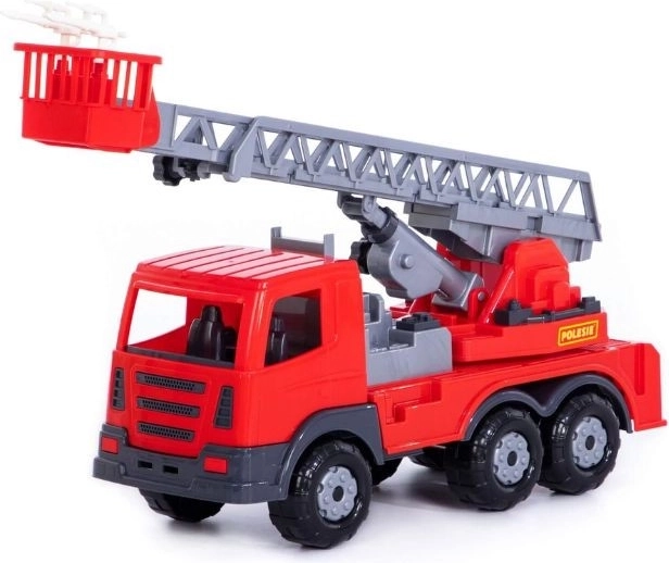 SuperTruck hasičské nákladní auto s návěsem a výsuvným žebříkem