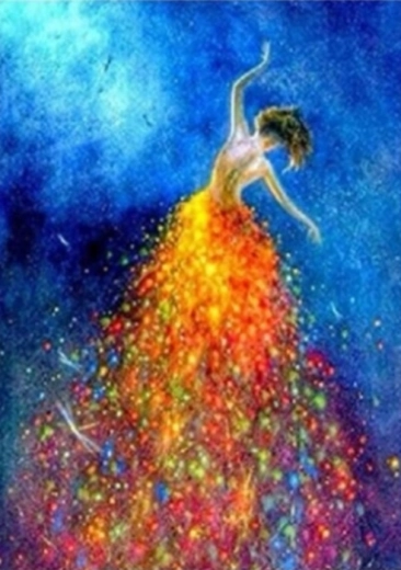 Diamantové malování Tanečnice 30 × 40 cm