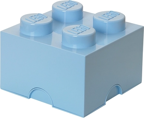 LEGO úložný box 4 světle modrý