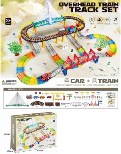 Elektrická vláčkodráha 212 dílů