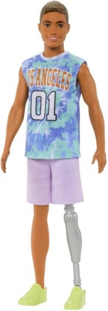 Barbie Fashionistas Ken ve sportovním outfitu s protézou nohy