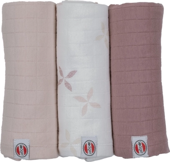 Lodger mušelínové pleny swaddler solid matcha 70 × 70 cm (3 ks)