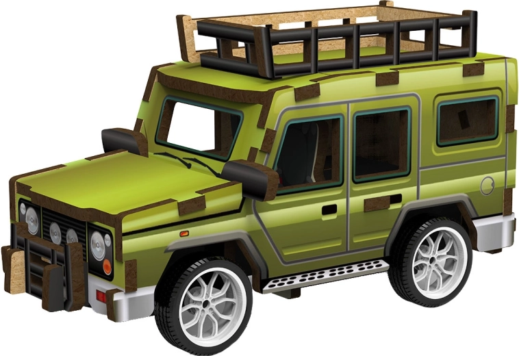 2Kids Toys 3D dřevěná skládačka terénní auto