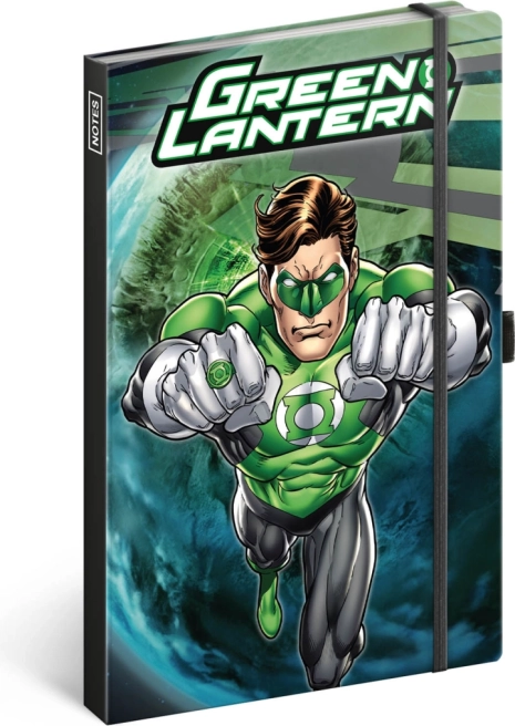 Zápisník Green Lantern s pevnou vazbou a linkovanými stranami