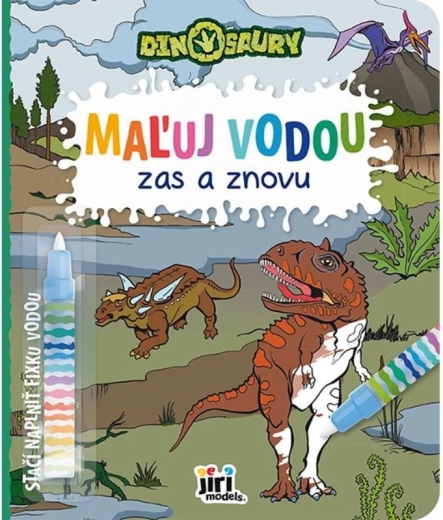 Maluj vodou znovu a znovu – dinosauři