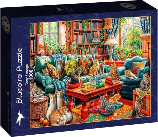 Bluebird puzzle Útulný obývací pokoj 1000 dílků