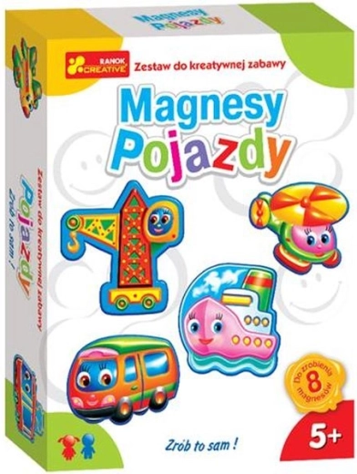 Magnetky z odlitků ze sádry – vozidla