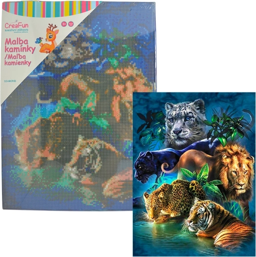 Diamantové malování – želvy 30 × 40 cm