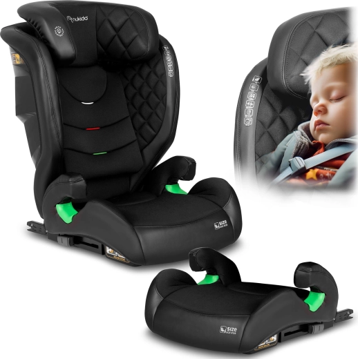 Dětská autosedačka Nukido Louis černá 100–150 cm ISOFIX i-Size