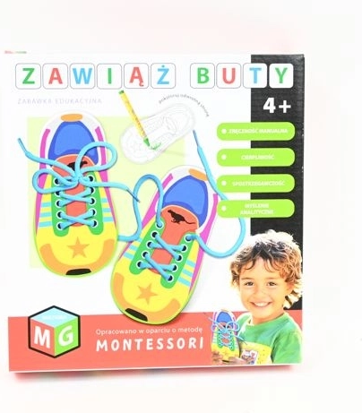Montessori vzdělávací hračka zavaž si boty