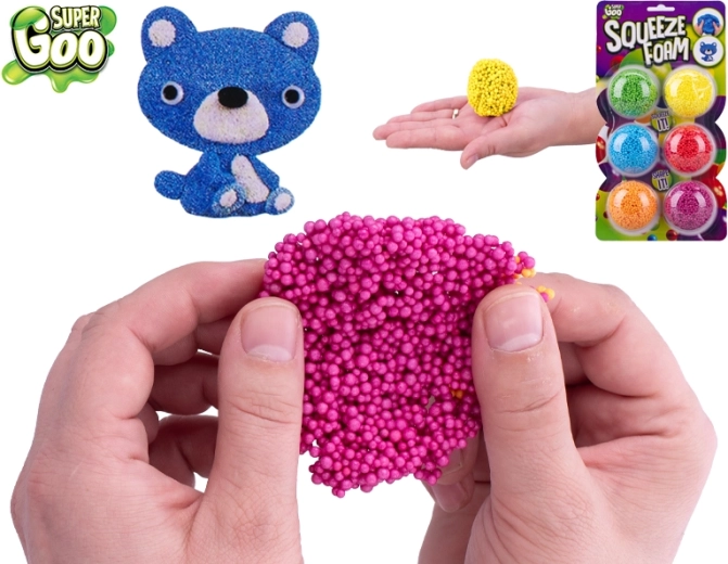 Super Goo pěnová modelovací hmota – sada 6 barev