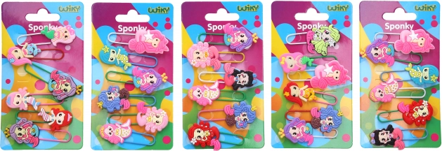 Sponky a záložky mořská panna, sada 6 ks