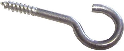 Lustrový hák 80 mm lesklý – balení 100 ks
