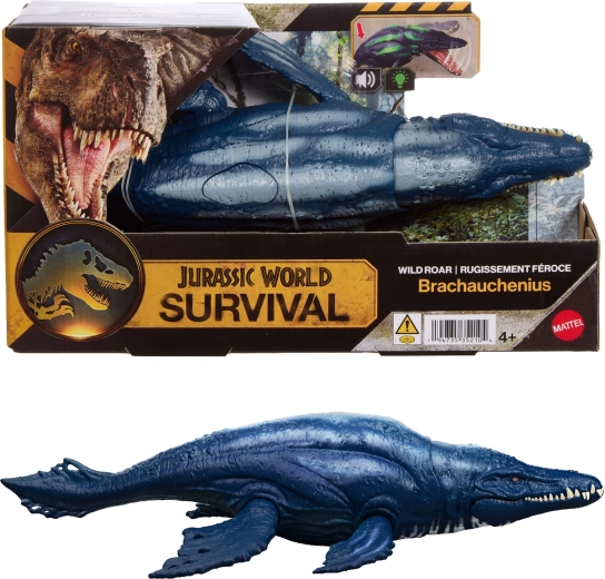 Interaktivní figurka dinosaura JURASSIC WORLD Survival Brachauchenius 30 cm