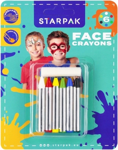 Sada barev na obličej se třpytkami