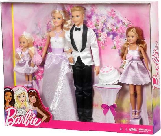Barbie svatební sada panenek (4 ks)