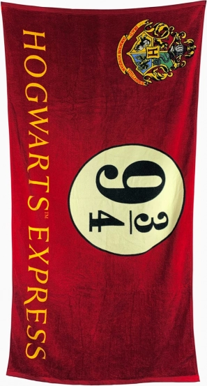 Osuška Harry Potter nástupiště 9 a 3/4, 75 × 150 cm