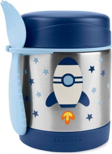 Skip Hop Spark Style termoska na jídlo se lžičko-vidličkou raketa 325 ml
