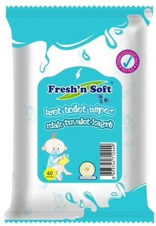 Fresh 'n soft dětský vlhký toaletní papír vegan 60 ks
