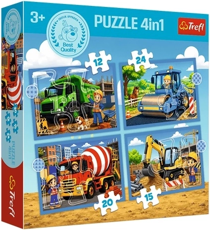 Dětské puzzle 4 v 1 Prázdninová atmosféra