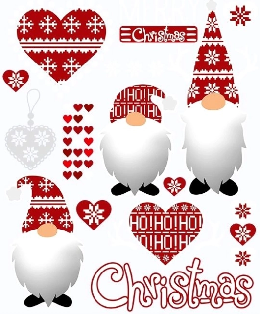 Vánoční nažehlovačky Gnomové