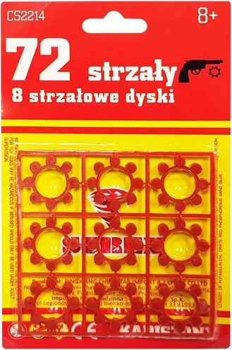 kapisony osmiranné disky pro dětské pistole a revolvery