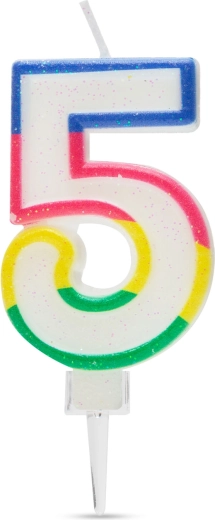 Dortová svíčka číslo 5