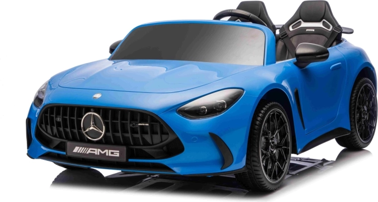Elektrické autíčko MERCEDES-BENZ GT 63 AMG pro děti – modré, 24 V, 4x200 W, dvoumístné