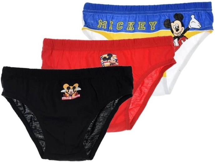 Sada chlapeckých slipů Disney Mickey (3 ks) – Velikost: 116-128