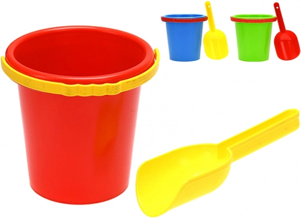 Sada na písek s kbelíkem 14 cm a lopatičkou
