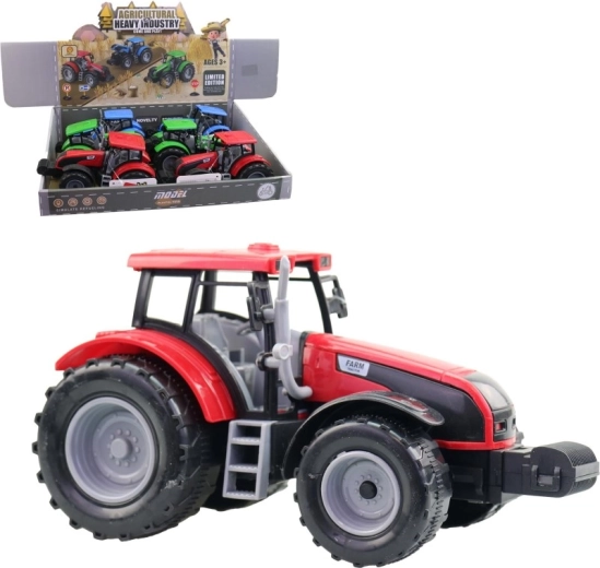 Traktor plastový 20 cm – sada 6 ks v display boxu