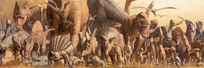 Panoramatické puzzle Dinosauři 1000 dílků