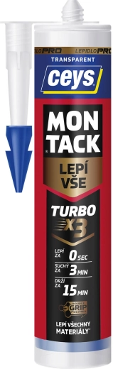 Ceys Montack Turbo montážní lepidlo transparentní 290 ml