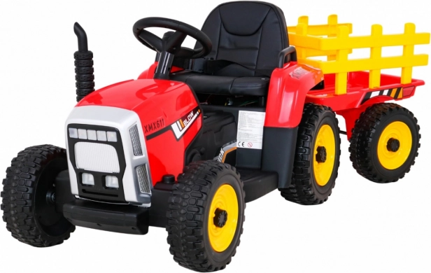 Dětský traktor s přívěsem BLOW červený